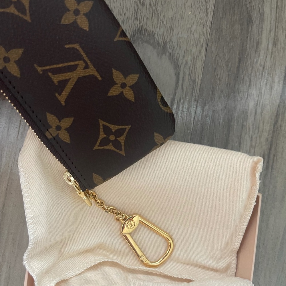 New LV authentic key chain pouch with box Never used